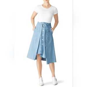 Denim Chambray Skirt